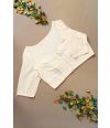 PEARL GLOW RAW SILK ALTERABLE BLOUSE