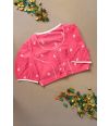 COTTON BASE PRINTED ALTERABLE BLOUSE