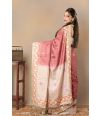 GUJARATI EMBROIDERY ON TUSSAR DRAPE