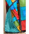 Geometric Abstract Printed Tussar