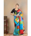 Geometric Abstract Printed Tussar