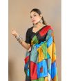 Geometric Abstract Printed Tussar