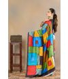 Geometric Abstract Printed Tussar