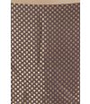 SCALLOP FLORAL STRIPED KANNI SILK