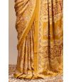 Mirror work printed modal silk