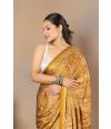 Mirror work printed modal silk