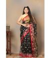 MIDNIGHT BLACK - DHAKAI MUSLIN DRAPE