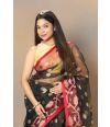 MIDNIGHT BLACK - DHAKAI MUSLIN DRAPE