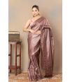 CUTWORK ON PURE TUSSAR SHINE DRAPE
