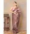 CUTWORK ON PURE TUSSAR SHINE DRAPE