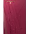 ALL OVER EMBROIDERED CHIFFON WINE FLOW