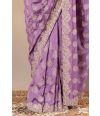 Chiffon Zari Threadwork Saree