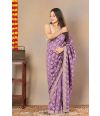 Chiffon Zari Threadwork Saree