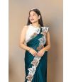 ZARI EMBROIDERED BORDER GEORGETTE DRAPE