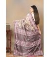 Shibori Tie Dye with Gujarati Work Pure Tussar Saree