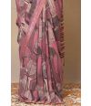 SOFT GEOMETRIC GLOW PRINTED CHIFFON DRAPE