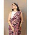 SOFT GEOMETRIC GLOW PRINTED CHIFFON DRAPE