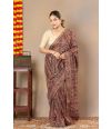 MULTI-HUED THREADWORK GEORGETTE