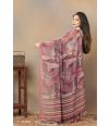 SOFT GEOMETRIC GLOW PRINTED CHIFFON DRAPE