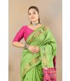 GREEN GLOW SILK DOLABERI SAREE