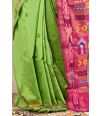 GREEN GLOW SILK DOLABERI SAREE