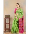 GREEN GLOW SILK DOLABERI SAREE