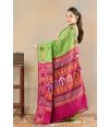 GREEN GLOW SILK DOLABERI SAREE