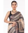 RAVISHING BLACK RAW SILK PARTY WEAR (PADDED)