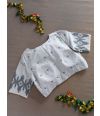 WHITE COTTON JAMDANI BLOUSE