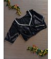 BLACK COTTON JAMDANI BLOUSE