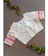 OFF WHITE COTTON JAMDANI BLOUSE