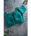 Teal Green Jamdani Cotton Blouse (ALTERABLE)