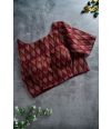 Maroon Melody (ALTERABLE MAROON COTTON IKAT BLOUSE)