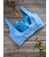 BLUEISH JAMDANI ALTERABLE BLOUSE