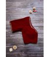 VELVETY MAROON ALTERABLE V NECK BLOUSE