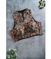 Kalamkari Elegance in Black (ALTERABLE BLOUSE)
