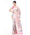 LIGHT PINK PAITHANI SAREE WITH ALL OVER FLORAL THREADWORK