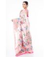 LIGHT PINK PAITHANI SAREE WITH ALL OVER FLORAL THREADWORK