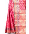 RANI PATOLA WITH ALL OVER BROCADE THREAD WORK, ZARI CONTRAST BORDER, ZARI PALLU & BROCADE BLOUSE PIECE