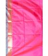 BLUE (DUAL TONE) KATAN SILK WITH ZARI BUTA ALL OVER, PINK CONTRAST ZARI PALLU WITH CONTRAST PINK BLOUSE PIECE