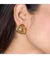 Golden Luxe Statement Studs