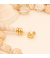 GOLDEN GLAM EAR HOOPS