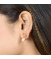 SPIRAL TWIST - A GOLDEN EAR WAER WITH A PEARL DROP