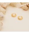 GOLDEN AURA CHIC HOOPS