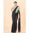 Midnight Hue Rang-Tassel Bengal Mul Cotton Saree