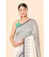 TempleSaanj Bengal Handloom Cotton Saree with matching blouse piece