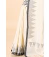 TempleSaanj Bengal Handloom Cotton Saree with matching blouse piece