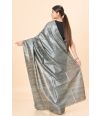 SLATE GLOW GHICHHA TUSSAR SAREE