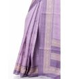 DARK MAUVE TUSSAR SILK WITH ALL OVER THREAD WORK AND MATCHING PRINTED BLOUSE PIECE