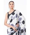 POLKA PRINTED MARBLE CHIFFON WITH MATCHING BLOUSE PIECE